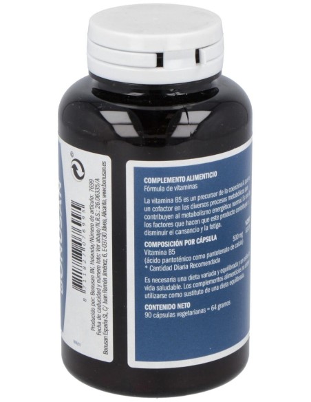 Bonusan Vitamina B5 Acido Pantotenico 500Mg 90Caps