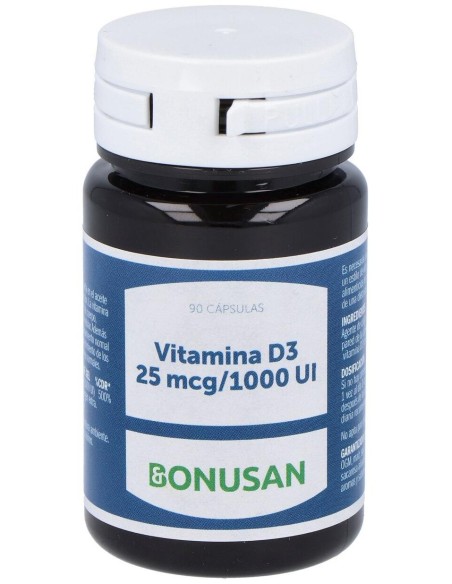 Bonusan Vitamina D3 25 Mcg/1000 U 90 Caps