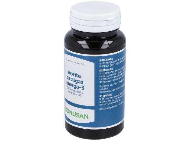Aceite De Algas Omega 3 Bonusan 60 Cápsulas