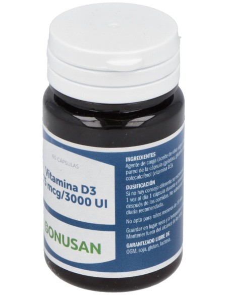 Bonusan Vitamina D3 75Mcg 60Caps
