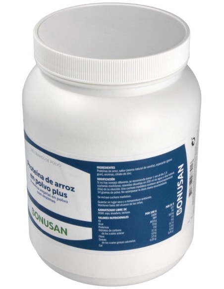 Proteina De Arroz Plus Polvo Sabor Vainilla 500Gr.