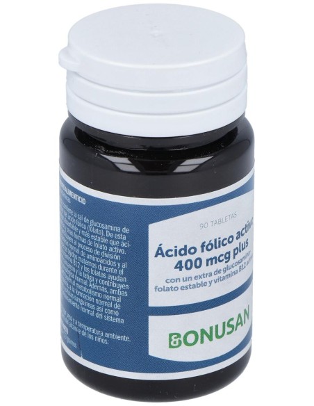 Acido Folico Activo 400Mcg. Plus 90Comp.