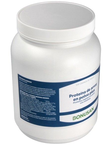 Proteina De Arroz Plus Polvo Sabor Vainilla 500Gr.