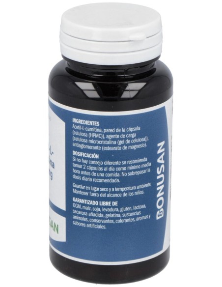 Acetyl L-Carnitina 500Mg. 60Vcap.