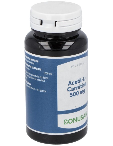 Acetyl L-Carnitina 500Mg. 60Vcap.