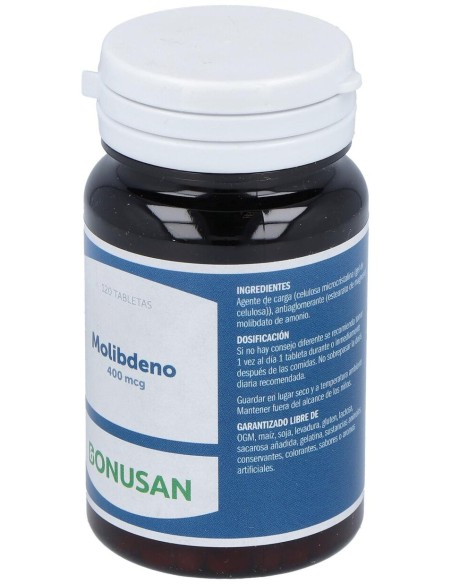 Bonusan Molibdeno 400Mcg 120 Tabletas