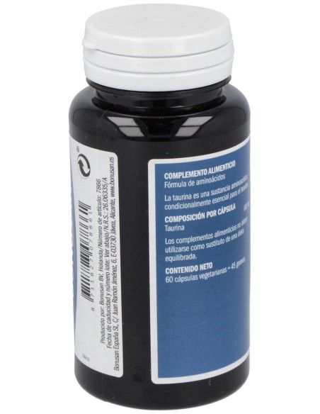 Taurina 600Mg. 60Vcap.