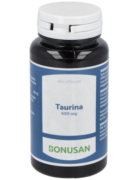 Taurina 600Mg. 60Vcap.