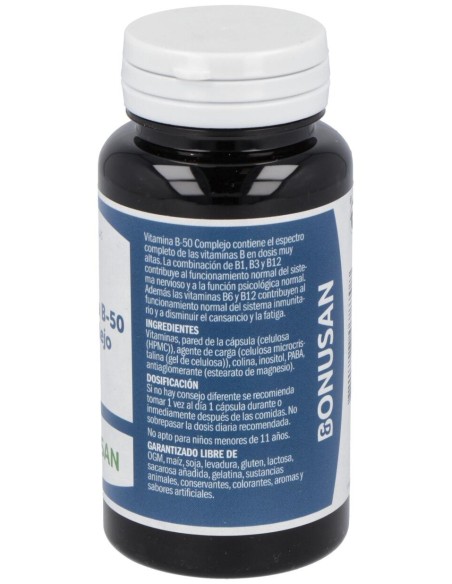 Bonusan Vitamina B-50 Complejo 60Caps