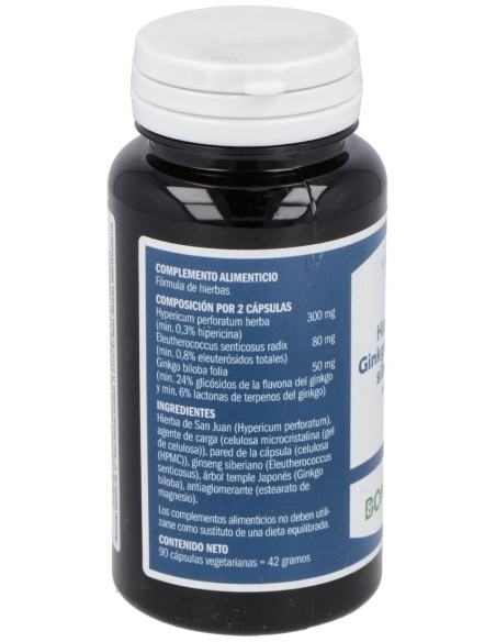Hiperico-Ginkgo-Ginseng Siberiano Extracto 90Vcap.