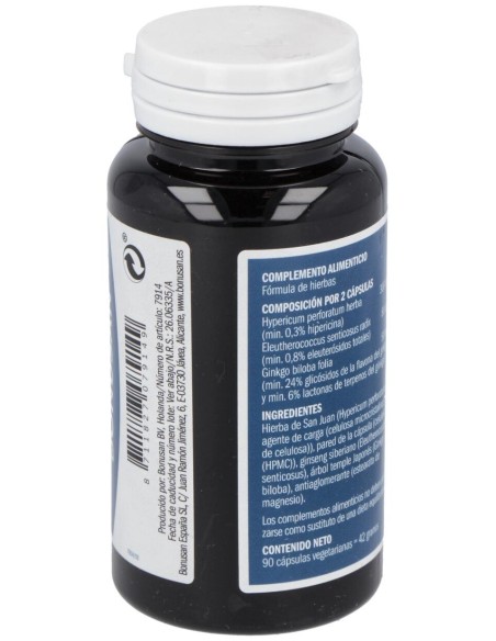 Hiperico-Ginkgo-Ginseng Siberiano Extracto 90Vcap.