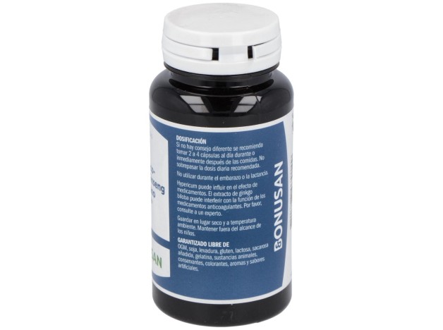 Hiperico-Ginkgo-Ginseng Siberiano Extracto 90Vcap.