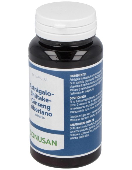 Astragalo-Shiitake-Ginseng Siberiano Extra 90Vcap.