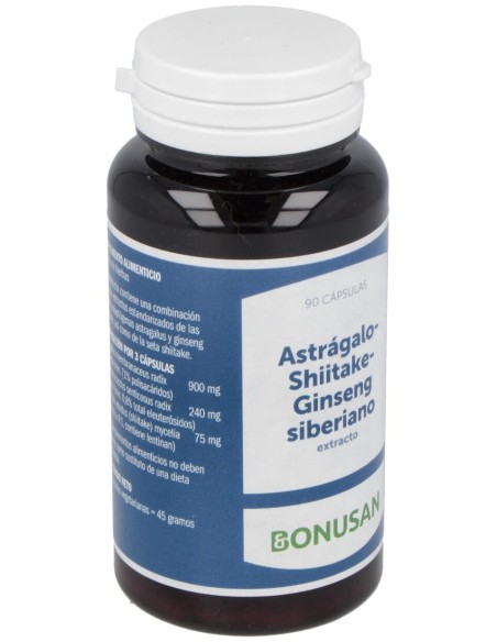 Astragalo-Shiitake-Ginseng Siberiano Extra 90Vcap.