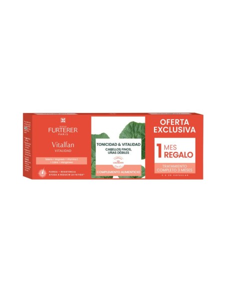 René Furterer Vitalfan Anticaída Vitalidad Cabello y Uñas 3x30 cápsulas