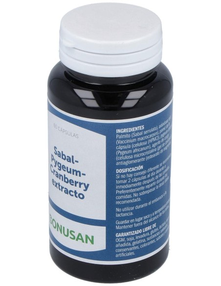 Bonusan Sabal Pygeum Cranberry Extracto 60Caps