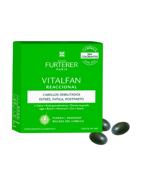 René Furterer Anticaída Vitalfan Reaccional 3x30 cápsulas 3 Meses