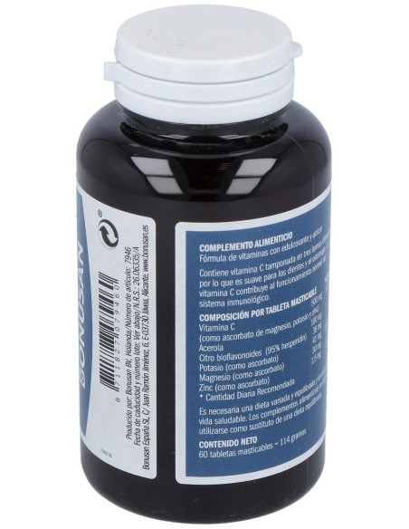 Bonusan Vitamina C 500 Naranja 60 Tabletas Masticables