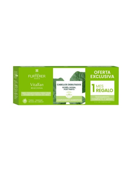 René Furterer Anticaída Vitalfan Reaccional 3x30 cápsulas 3 Meses