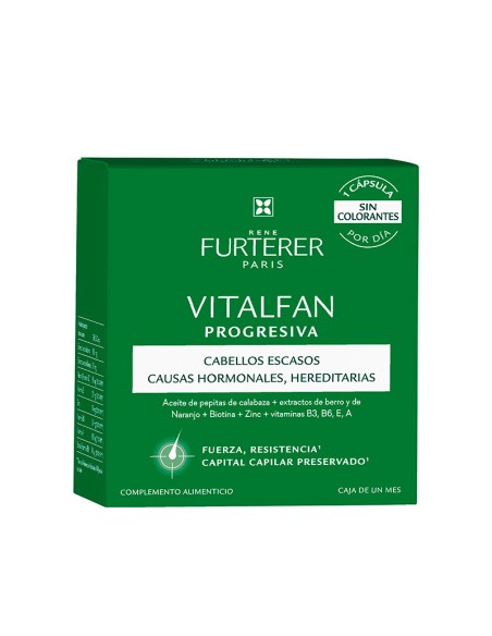 René Furterer Vitalfan Anticaída Caída Progresiva del Cabello 180 Cápsulas 3 Meses
