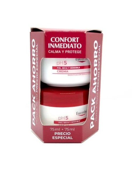 Eucerin Crema Ph5 75 ml + 75 ml Regalo