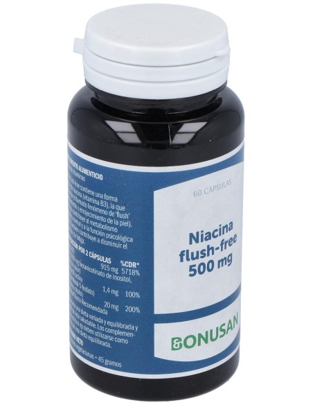 Bonusan Niacina 500Mg Flush Free 60Caps