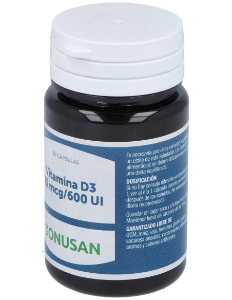 Bonusan Vitamina D3 15Mcg 90Caps