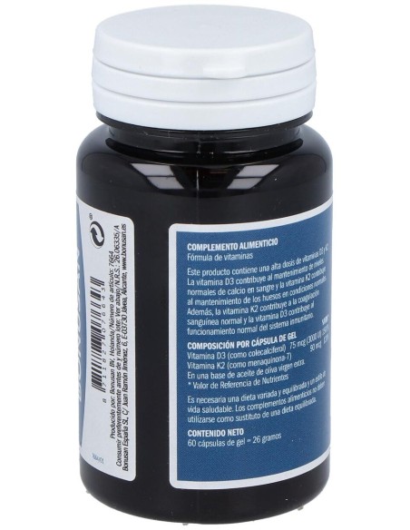 Vitamina D3 %26 K2 60Perlas
