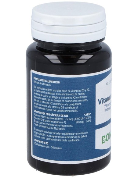 Vitamina D3 %26 K2 60Perlas
