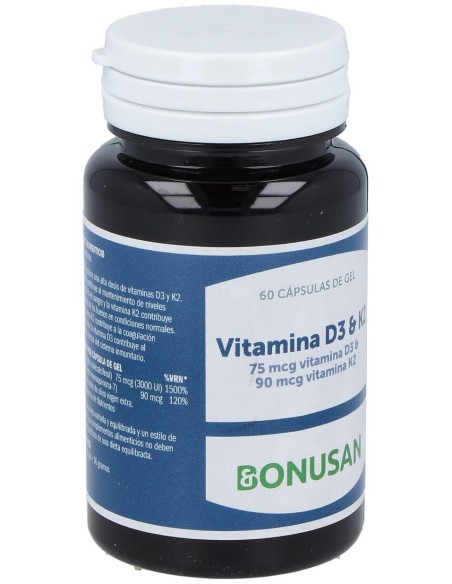 Vitamina D3 %26 K2 60Perlas