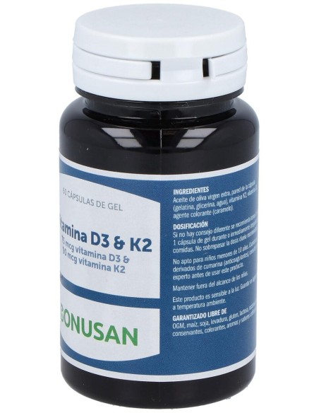 Vitamina D3 %26 K2 60Perlas
