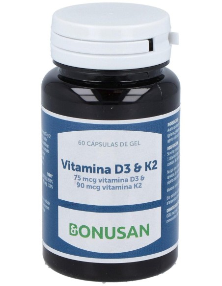 Vitamina D3 %26 K2 60Perlas