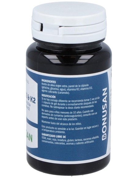 Vitamina D3 %26 K2 60Perlas