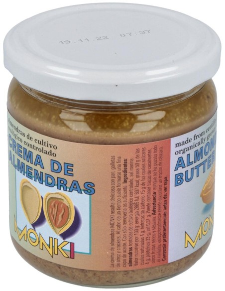Crema De Almendras Tostadas 330Gr. Bio