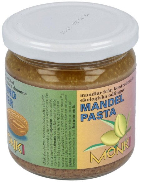 Crema De Almendras Tostadas 330Gr. Bio