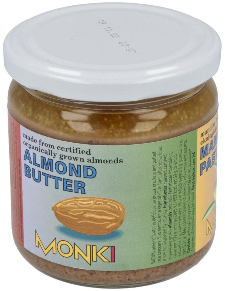 Crema De Almendras Tostadas 330Gr. Bio