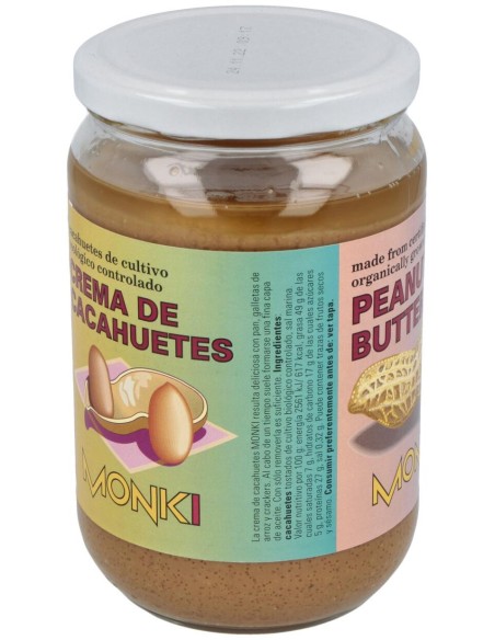 Monki Crema Cacahuete  Bio 650G