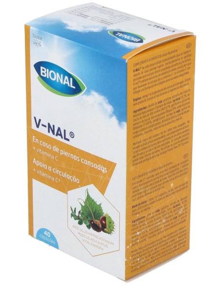 Bional Venal Con Vid Roja Piernas Cansadas Y Pesadas 40Cáps.