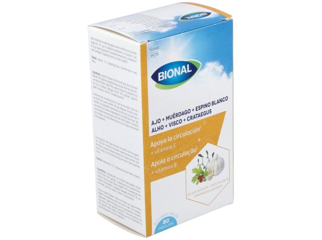 Bional Ajo+Muérdago+Espino Blanco+Vitamina E 80...