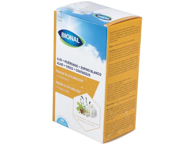 Bional Ajo+Muérdago+Espino Blanco+Vitamina E 80...
