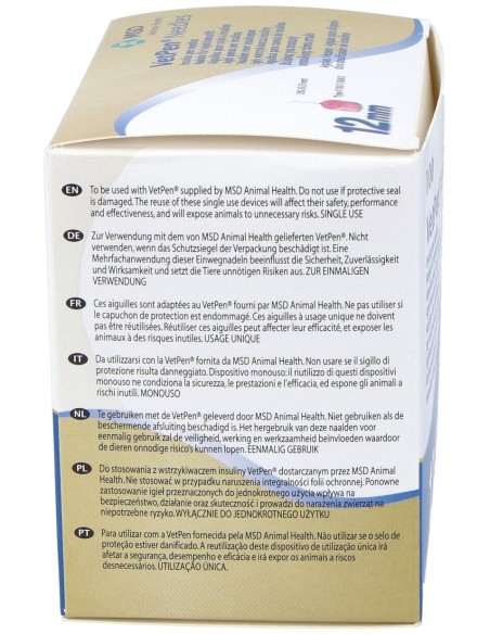 Vetpen Needles 12Mm 100/Box 449 (Ndr)