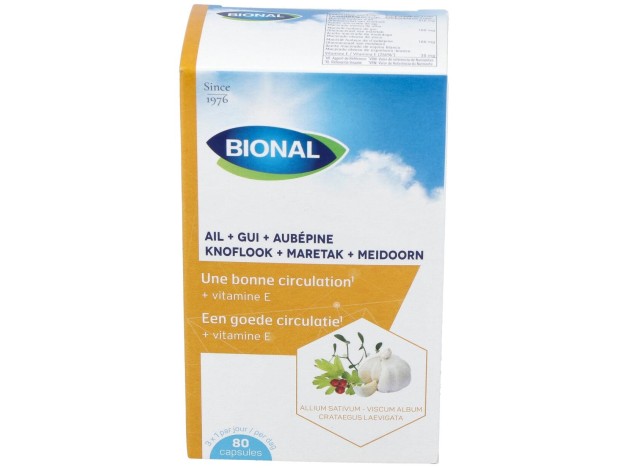 Bional Ajo+Muérdago+Espino Blanco+Vitamina E 80...