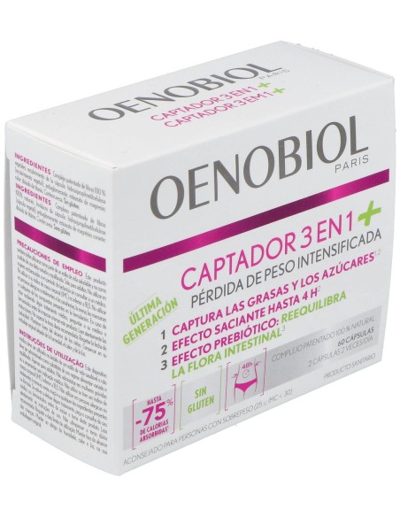 Oenobiol Captador 3 En 1 Plus, 60 Cápsulas
