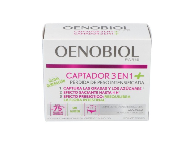 Oenobiol Captador 3 En 1 Plus, 60 Cápsulas