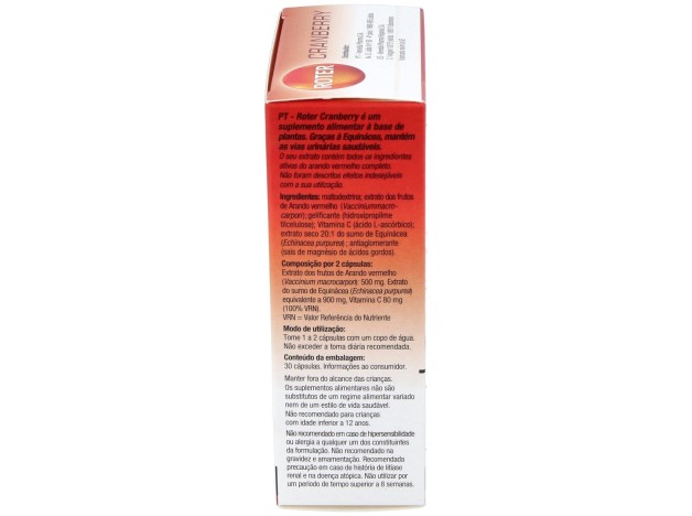 Roter Cranberry, 30 Cápsulas