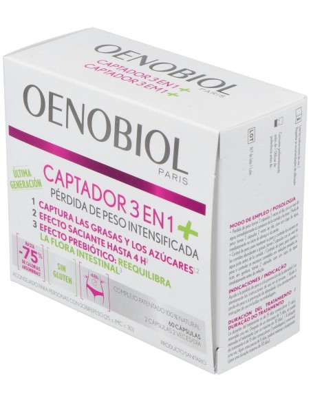 Oenobiol Captador 3 En 1 Plus, 60 Cápsulas