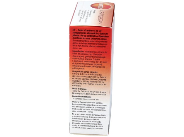 Roter Cranberry, 30 Cápsulas