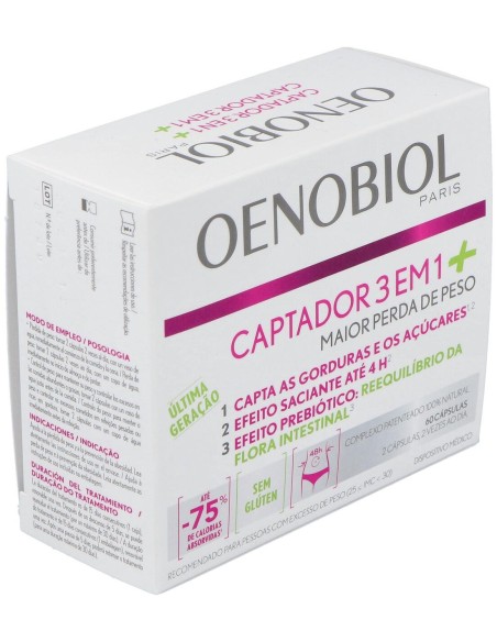 Oenobiol Captador 3 En 1 Plus, 60 Cápsulas