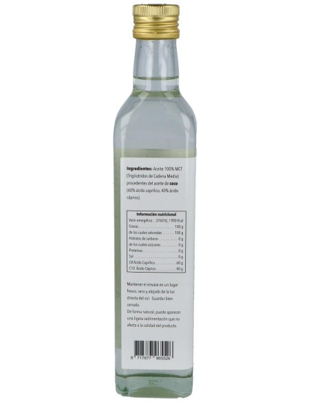 Bioener Mct Mezcla De Aceite C8 C10 500Ml