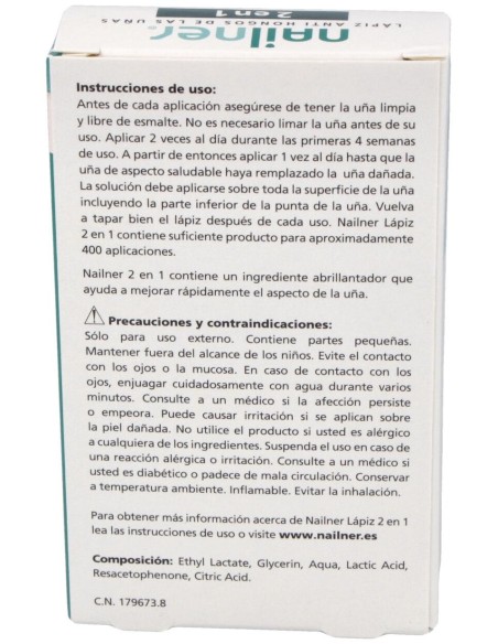 Nailner Lápiz 2 En 1 Lápiz Antihongos De Las Uñas 4 Ml